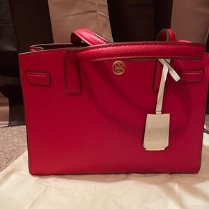 Tory Burch
Walker Small Leather Satchel
